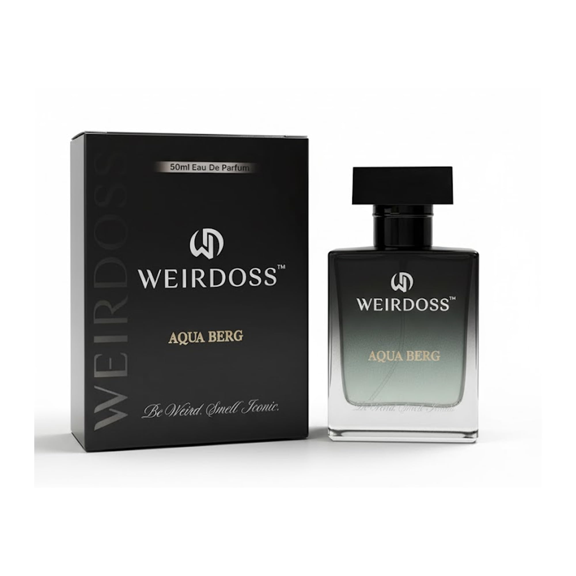 Weirdoss Aqua Berg Eau de Parfum for Men, 50ml, Fresh Aquatic Citrus Fragrance with Bergamot, Violet Leaves & Gaiac Wood - ba