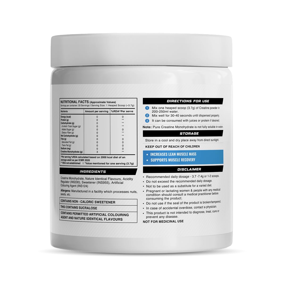 Wellcore Creatine Monohydrate Powder 100g with Omega-3 Fish Oil Capsules 60 Count, Triple Strength EPA DHA - in use