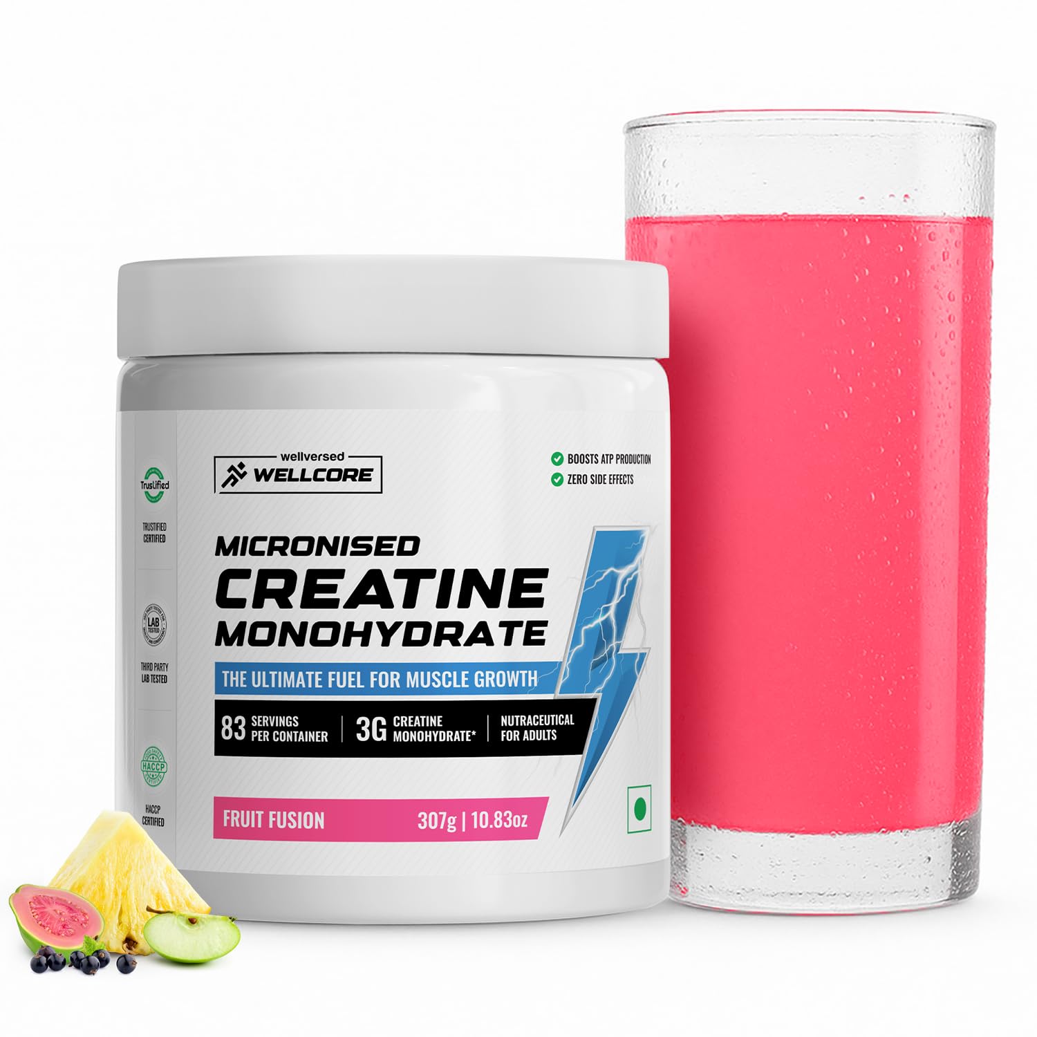 Wellcore Creatine Monohydrate Powder 100g with Omega-3 Fish Oil Capsules 60 Count, Triple Strength EPA DHA (15)