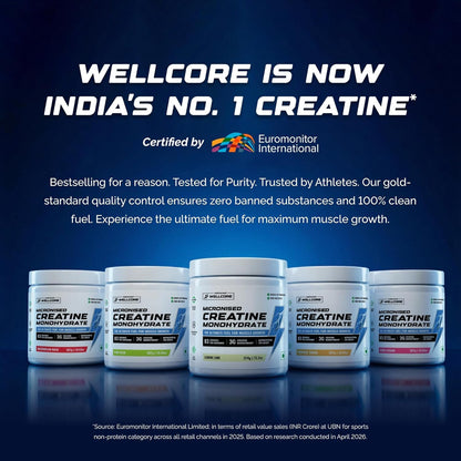 Wellcore Creatine Monohydrate Powder 100g with Omega-3 Fish Oil Capsules 60 Count, Triple Strength EPA DHA - packaging (22)