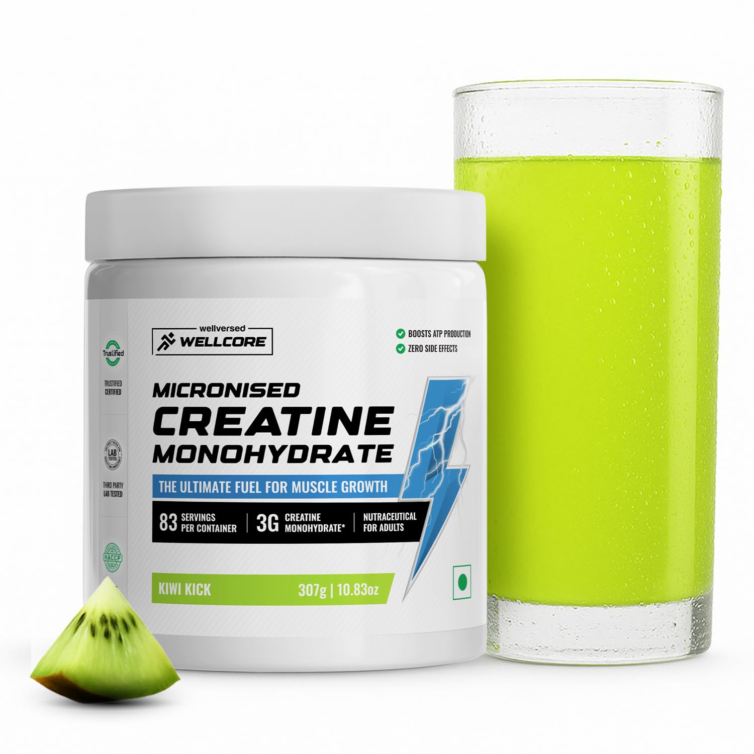 Wellcore Creatine Monohydrate Powder 100g with Omega-3 Fish Oil Capsules 60 Count, Triple Strength EPA DHA (32)