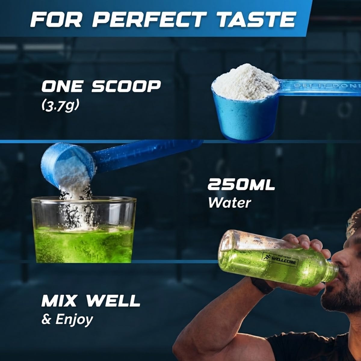 Wellcore Creatine Monohydrate Powder 100g with Omega-3 Fish Oil Capsules 60 Count, Triple Strength EPA DHA - packaging (39)