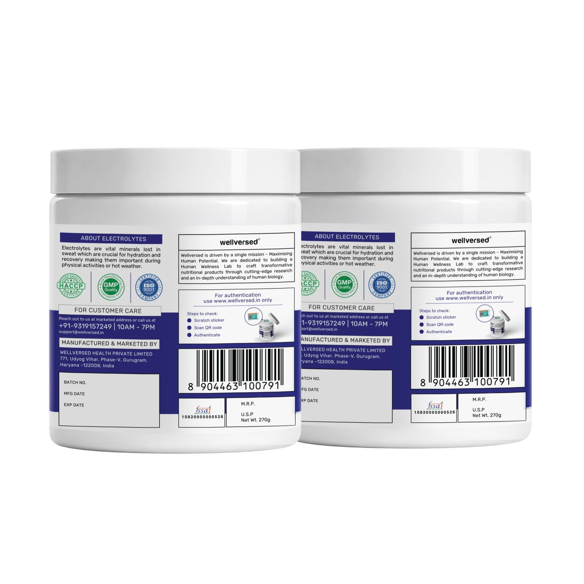 Wellcore Electrolyte Replacements and Creatine Combo, Unisex Nutritional Supplement - back view (11)