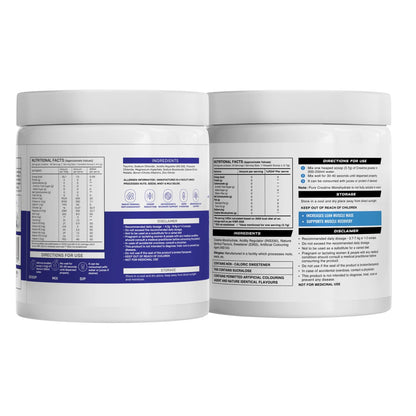 Wellcore Electrolyte Replacements and Creatine Combo, Unisex Nutritional Supplement - front view