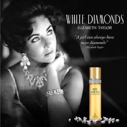 White Diamonds Elizabeth Taylor Eau De Toilette for Women, 100ml Floral Spray - packaging