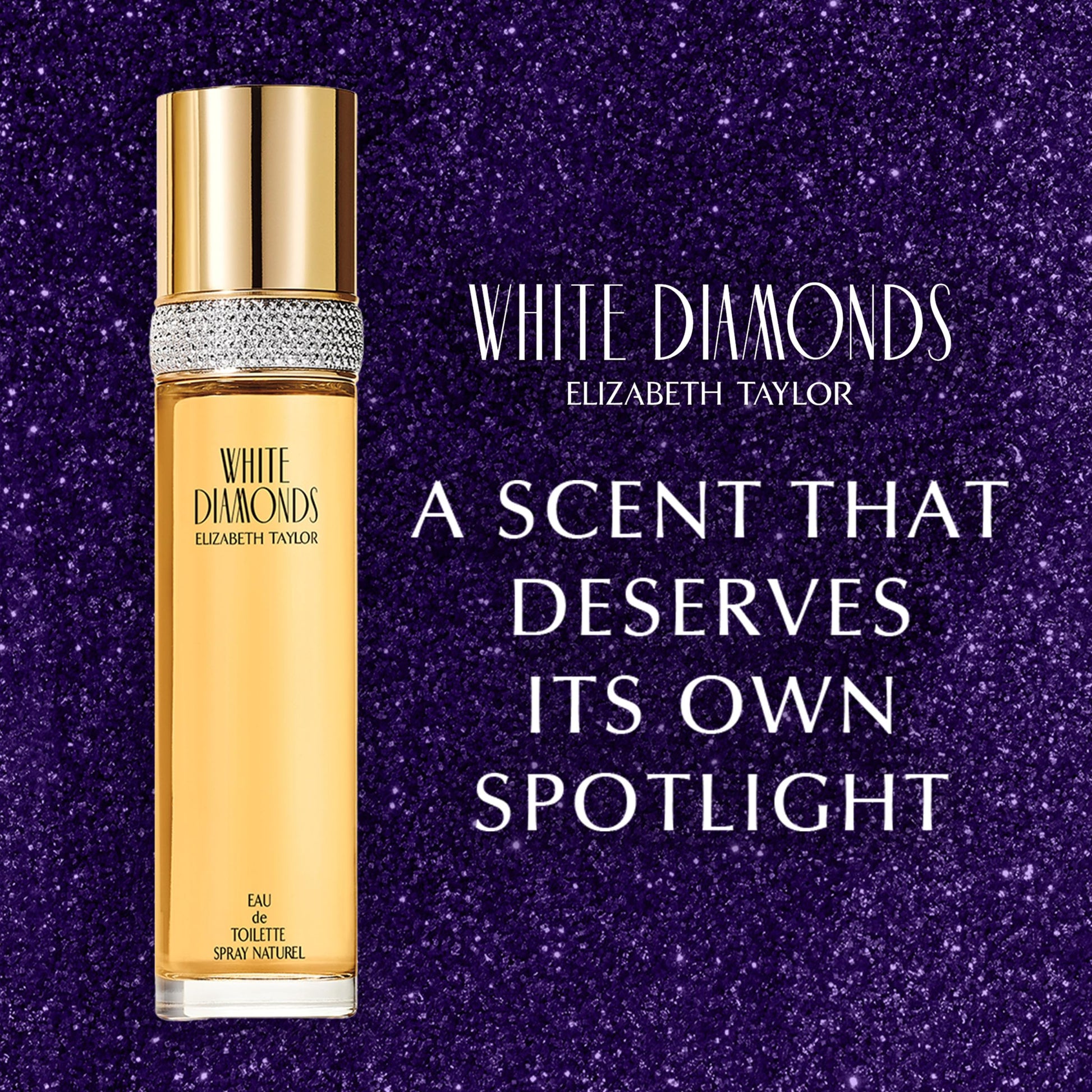 White Diamonds Elizabeth Taylor Eau De Toilette for Women, 100ml Floral Spray - label detail