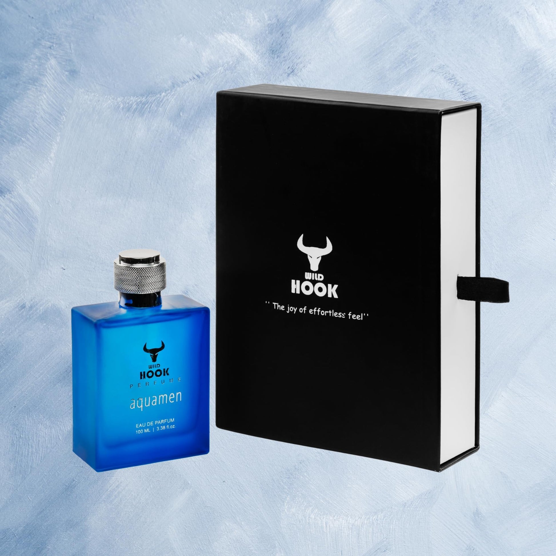 Wild Hook Aqua Men Eau de Parfum, 100ml, Modern Aqua Scent - packaging