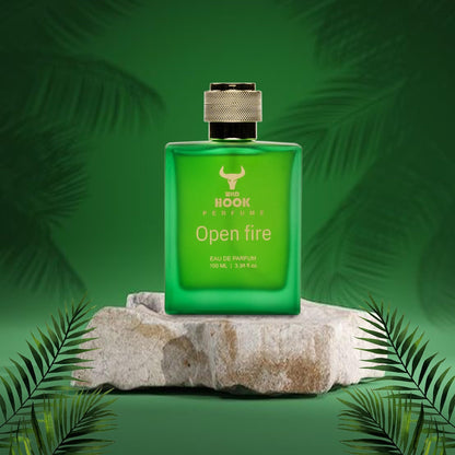WILD HOOK Open Fire Eau De Parfum, 100ml, Alcohol-Free Natural Fragrance for Men - back view