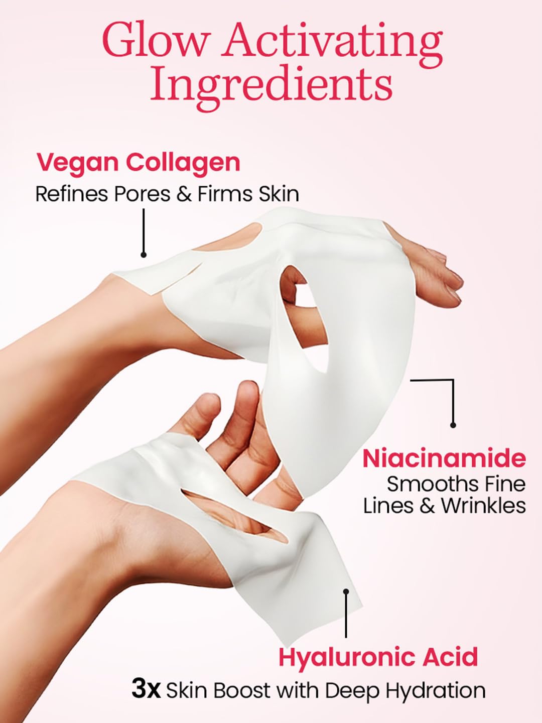 WILDGLOW Korean Glass Skin Bio-Collagen Overnight Face Mask for Deep Hydration, Pigmentation, & Pore Minimizing | Hyaluronic 