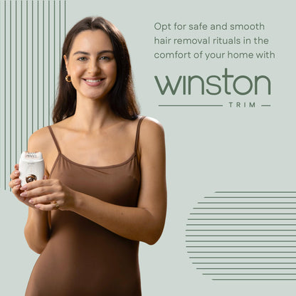 WINSTON Rechargeable Body Epilator and Shaver for Women, Mini Portable Electric Hair Remover, 90 Min Runtime - back view