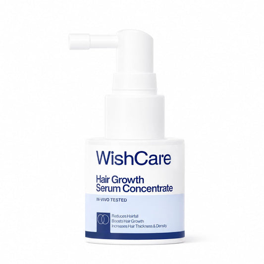 WishCare Hair Growth Serum Concentrate with Resdensyl, Anagain, Caffeine, Biotin, Keratin & Rice Water, Leave-On Formula
