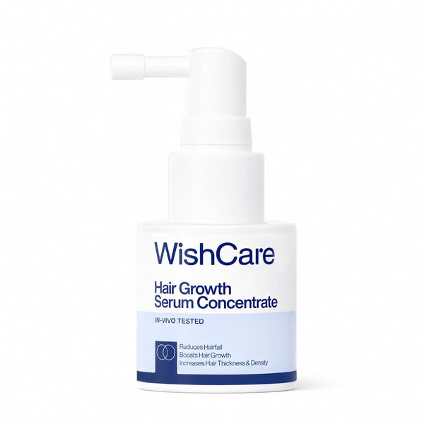 WishCare Hair Growth Serum Concentrate with Resdensyl, Anagain, Caffeine, Biotin, Keratin & Rice Water, Leave-On Formula