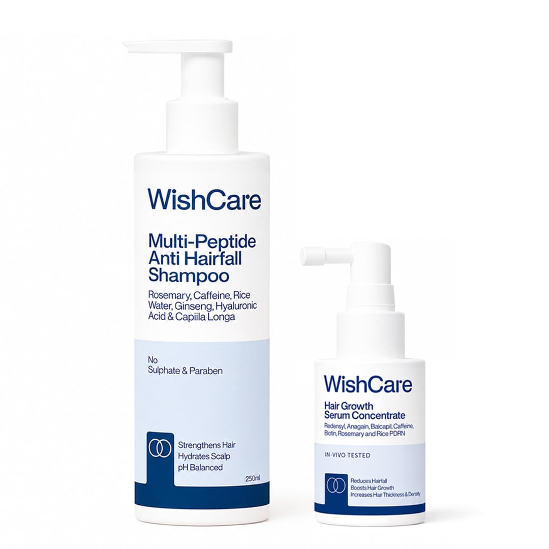 WishCare Hair Growth Serum Concentrate with Resdensyl, Anagain, Caffeine, Biotin, Keratin & Rice Water, Leave-On Formula (17)