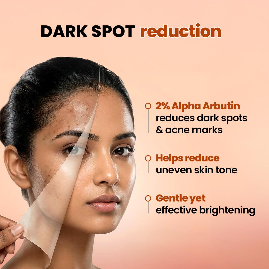 WOW Skin Science 2% Alpha Arbutin Advanced Face Serum with 5% Niacinamide and Grapefruit, 30 ml - packaging