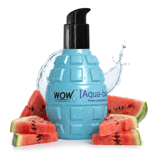 WOW Skin Science Aqua-Banger Face Wash, Hydrating Cleanser with Watermelon Hyaluronic Acid and Omega, 150ml