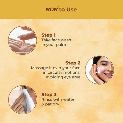 WOW Skin Science Multani Mitti Face Wash, 100 ml, Clay Cleanser for All Skin Types, Paraben Free - close-up detail