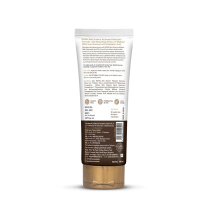 WOW Skin Science Multani Mitti Face Wash, 100 ml, Clay Cleanser for All Skin Types, Paraben Free - in use