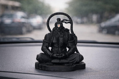 Yadava Bahubali Hanuman Ji Idol Resin Figurine for Dashboard Home Mandir Décor, 200g - label detail (29)