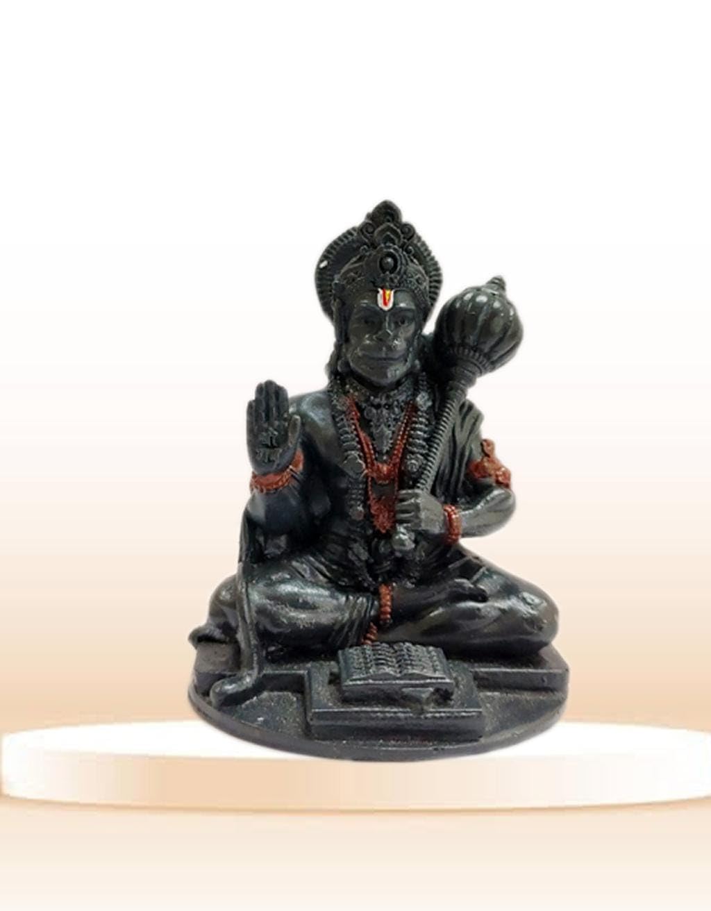 Yadava Bahubali Hanuman Ji Idol Resin Figurine for Dashboard Home Mandir Décor, 200g (33)