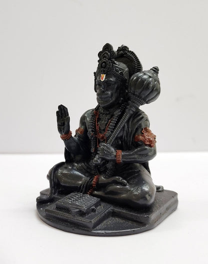 Yadava Bahubali Hanuman Ji Idol Resin Figurine for Dashboard Home Mandir Décor, 200g - back view (35)