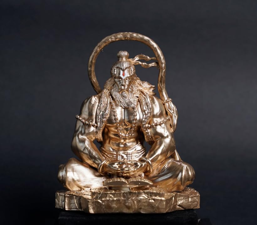 Yadava Bahubali Hanuman Ji Idol Resin Figurine for Dashboard Home Mandir Décor, 200g (41)
