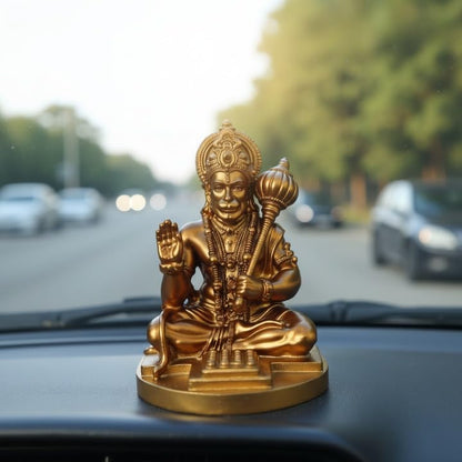 Yadava Bahubali Hanuman Ji Idol Resin Figurine for Dashboard Home Mandir Décor, 200g - packaging (56)