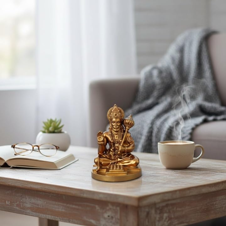 Yadava Bahubali Hanuman Ji Idol Resin Figurine for Dashboard Home Mandir Décor, 200g - ingredients panel (58)