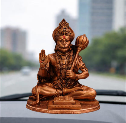 Yadava Bahubali Hanuman Ji Idol Resin Figurine for Dashboard Home Mandir Décor, 200g (59)