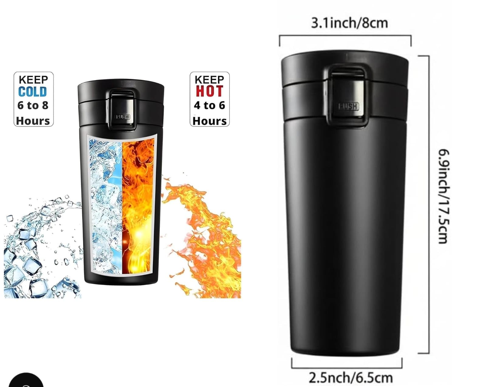 Yadava Men's Gift Set with Leather Wallet, Belt, Stainless Steel Keychain, and Insulated Travel Bottle - label detail (11)