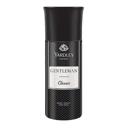 Yardley London Gentleman Classic Deodorant Body Spray for Men, 150ml
