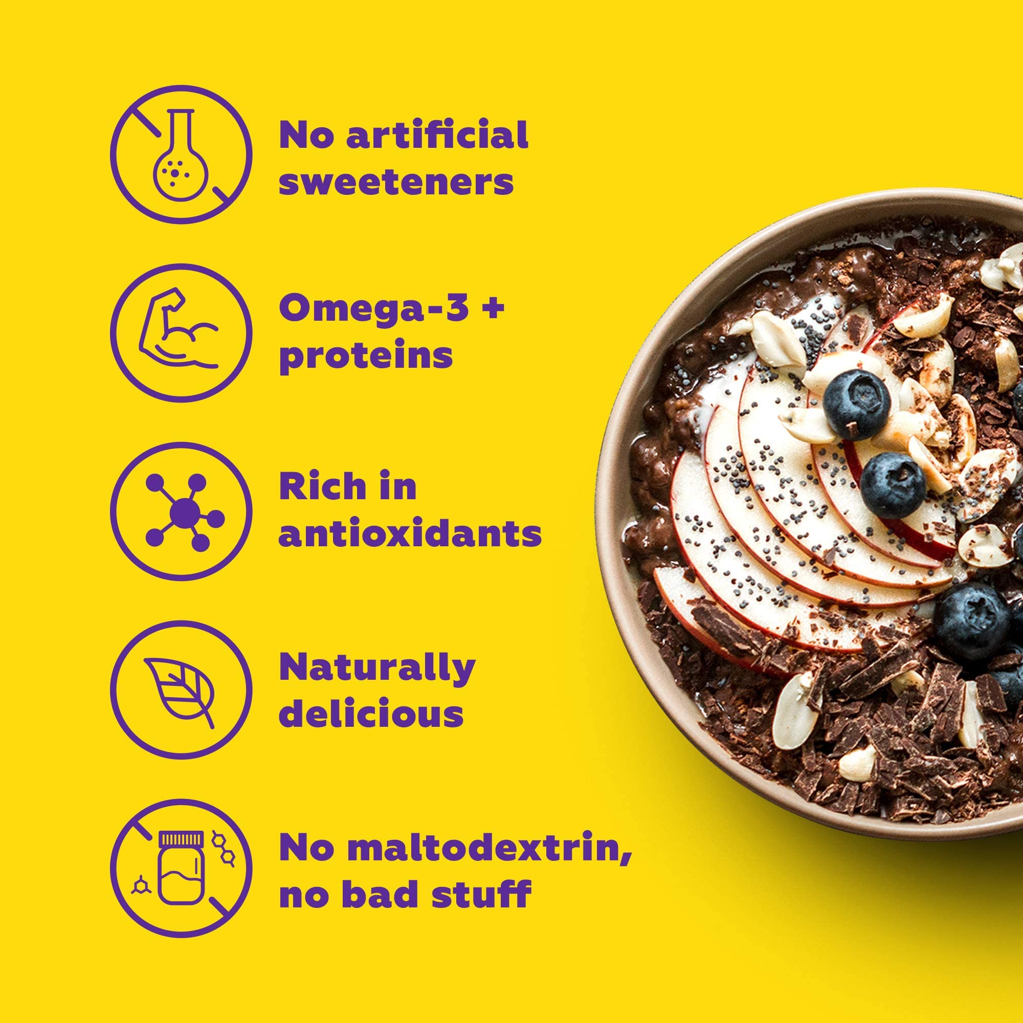 Yogabar Wholegrain Breakfast Muesli - Dark Chocolate and Cranberry, 700g (Super Saver Pack) - label detail (21)