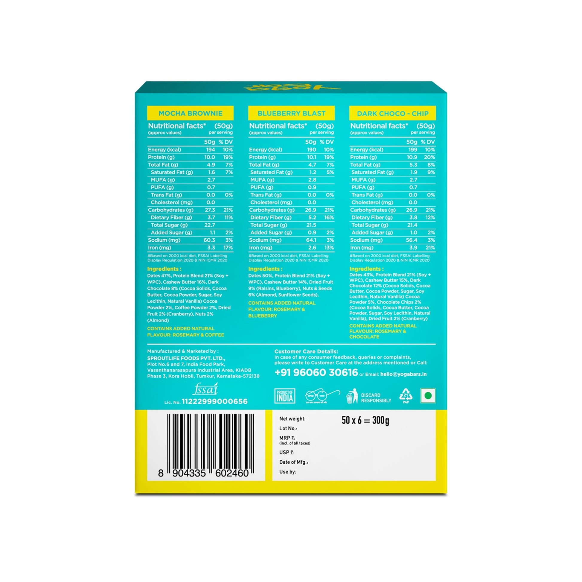 Yogabar Wholegrain Breakfast Muesli - Dark Chocolate and Cranberry, 700g (Super Saver Pack) - ingredients panel (28)