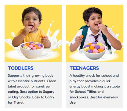 YogiPops – 100% Yoghurt Crunchy Cubes | No Added Sugar | High Milk Protein | Healthy Snack for All Ages | Low Calorie | Whole