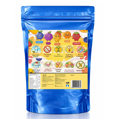 YogiPops – 100% Yoghurt Crunchy Cubes | No Added Sugar | High Milk Protein | Healthy Snack for All Ages | Low Calorie | Whole