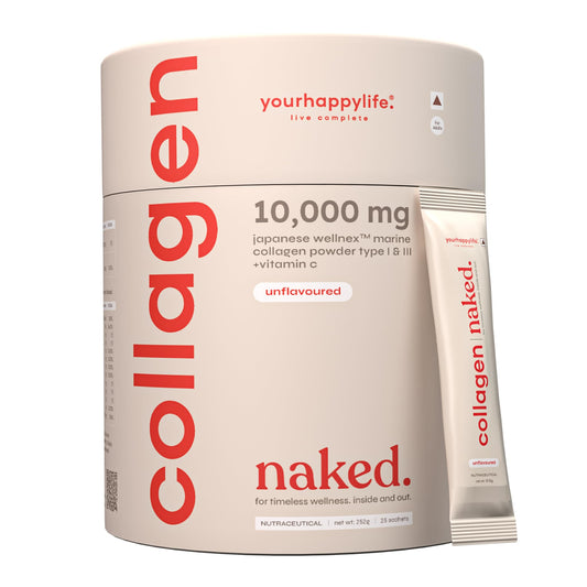 yourhappylife Japanese Marine Collagen Powder Type 1 & 3 Hydrolyzed 250g Unflavoured Supplement