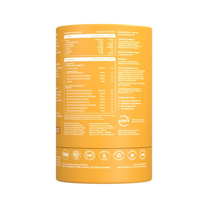 yourhappylife Liver Lung Herbal Supplement, 60 Veg Capsules, 500mg Milk Thistle & NAC, Botanical Blend - in use