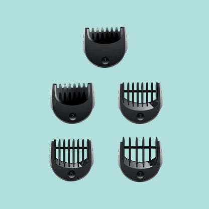 Yuhaever Replacement Trimmer Head for Braun Series 3, 5-Piece Comb Set, Electric Shaver Accessory - front view
