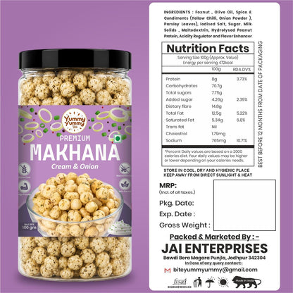 Yummy Yummy Bite Roasted Makhana, Puffed Snack, Gluten Free, High Fiber - packaging (20)