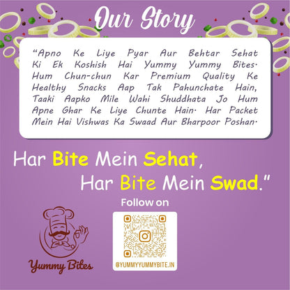 Yummy Yummy Bite Roasted Makhana, Puffed Snack, Gluten Free, High Fiber - label detail (21)
