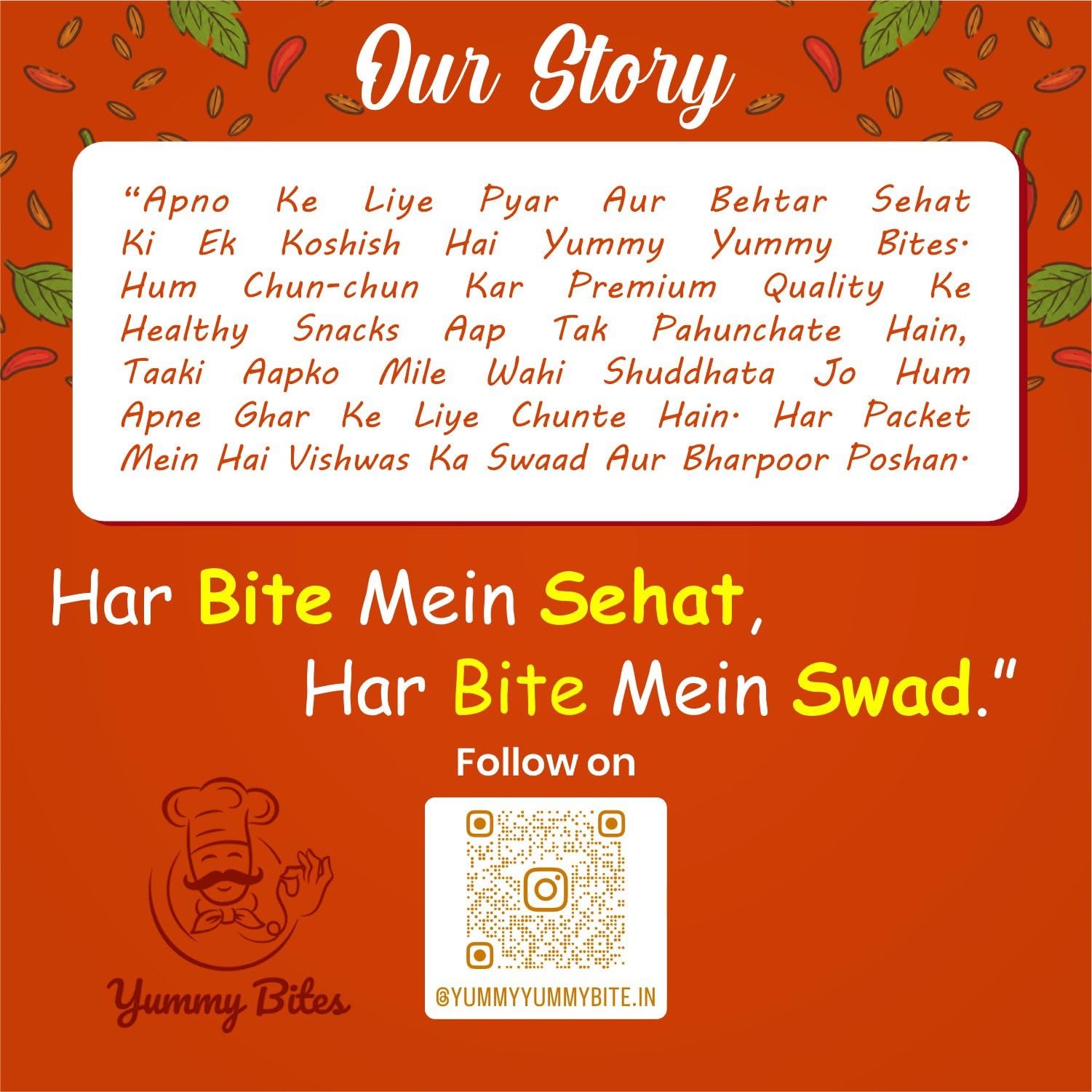 Yummy Yummy Bite Roasted Makhana, Puffed Snack, Gluten Free, High Fiber - label detail (26)