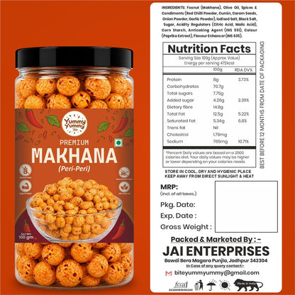 Yummy Yummy Bite Roasted Makhana, Puffed Snack, Gluten Free, High Fiber - packaging (30)