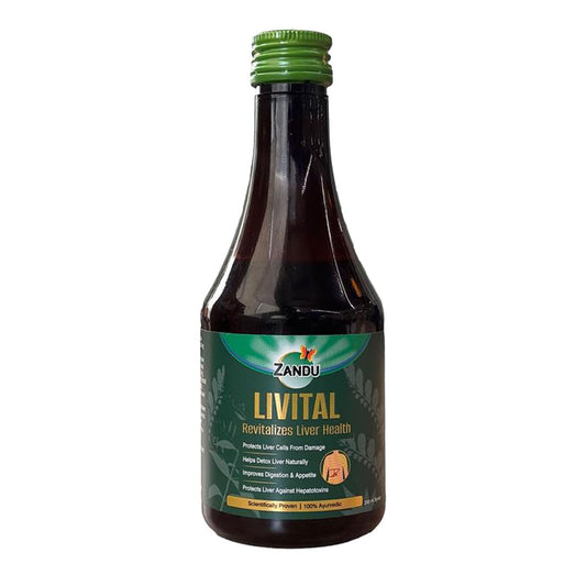 Zandu Livital Adult Herbal Supplement with Guduchi, Bhringaraj, Kalmegh