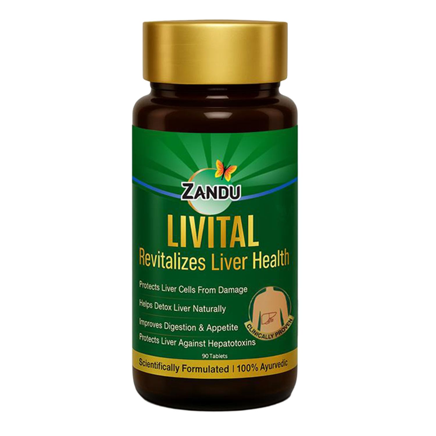 Zandu Livital Adult Herbal Supplement with Guduchi, Bhringaraj, Kalmegh (10)