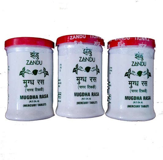 Zandu Mugdha Rasa Tablet, Herbal Supplement, Pack of 3, 200g