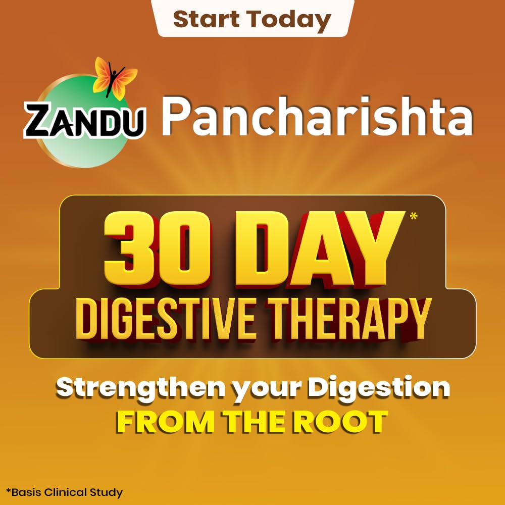 Zandu Pancharishta Ayurvedic Tonic, 35 Herb Formula, Herbal Supplement - back view