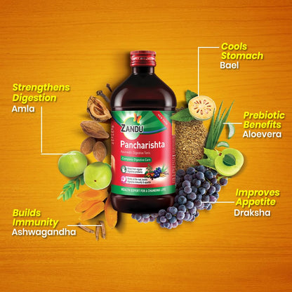 Zandu Pancharishta Ayurvedic Tonic, 35 Herb Formula, Herbal Supplement - label detail