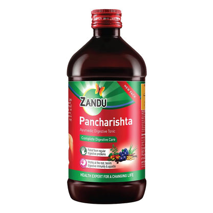Zandu Pancharishta Ayurvedic Tonic, 35 Herb Formula, Herbal Supplement - size and scale