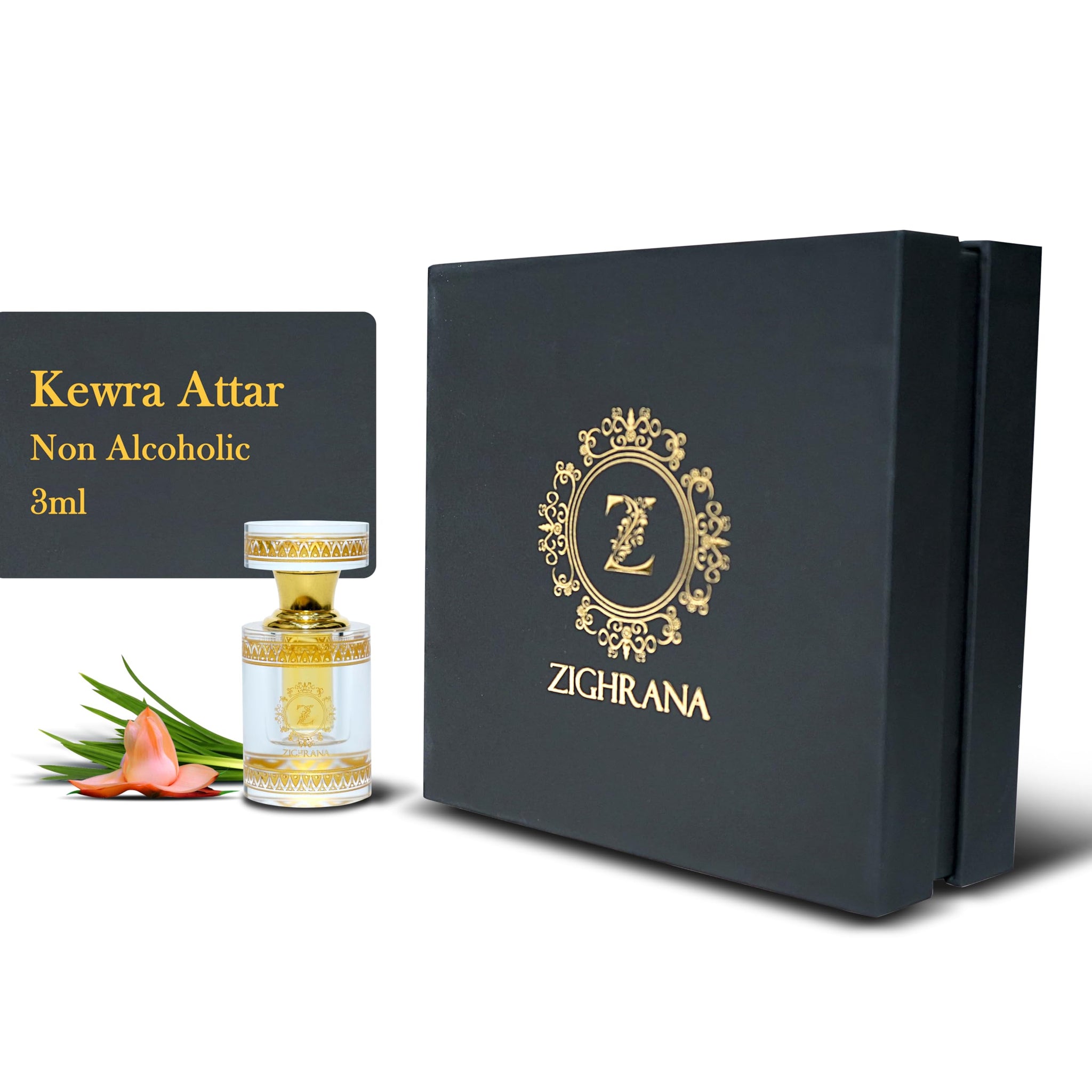 Zighrana Hina Attar Non-Alcoholic Natural Perfume, Unisex Adult, Modern Style, Kannauj Origin, Multiple Sizes (11)