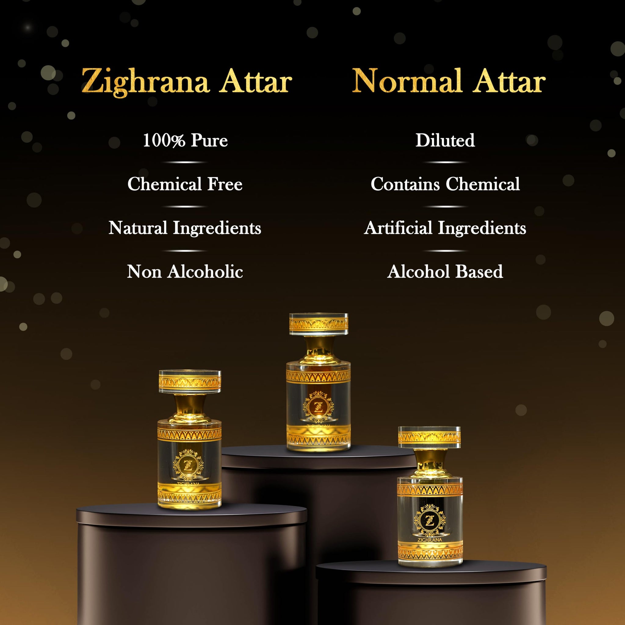 Zighrana Hina Attar Non-Alcoholic Natural Perfume, Unisex Adult, Modern Style, Kannauj Origin, Multiple Sizes - packaging (20