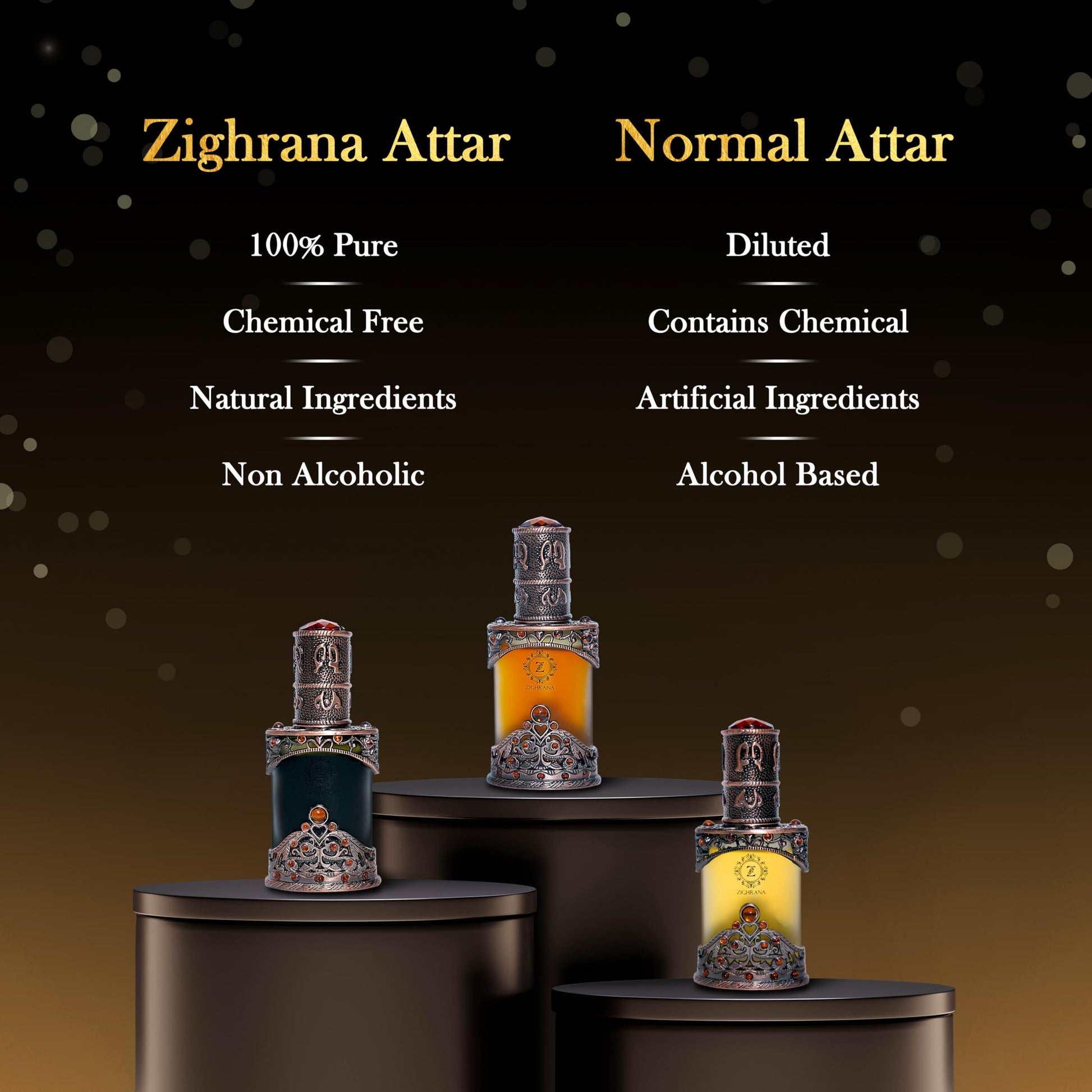 Zighrana Hina Attar Non-Alcoholic Natural Perfume, Unisex Adult, Modern Style, Kannauj Origin, Multiple Sizes - packaging (35